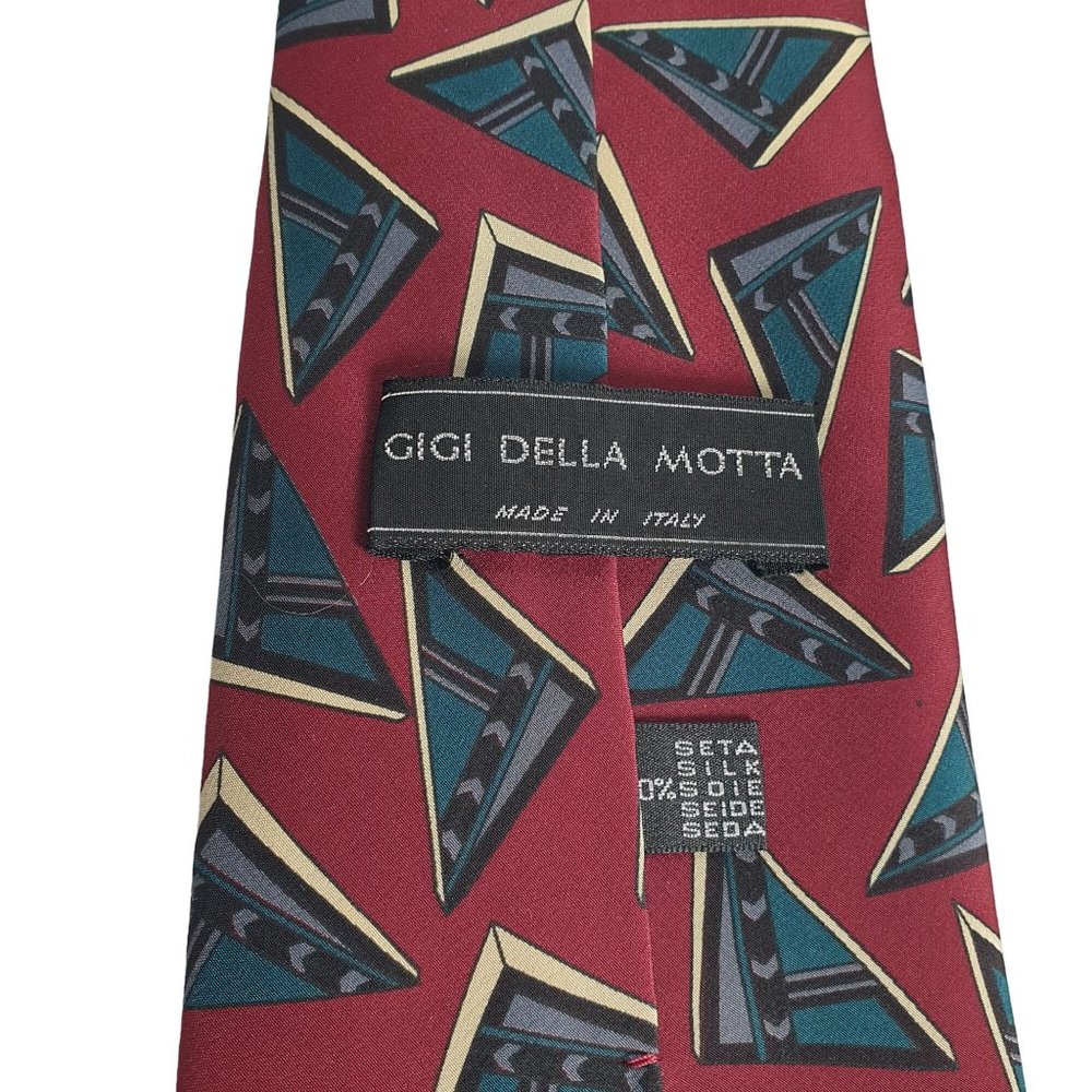 Gigi Della Motta Italian Men Necktie Tie Designer Accessory Work Office Dad Gift - Picture 4 of 5